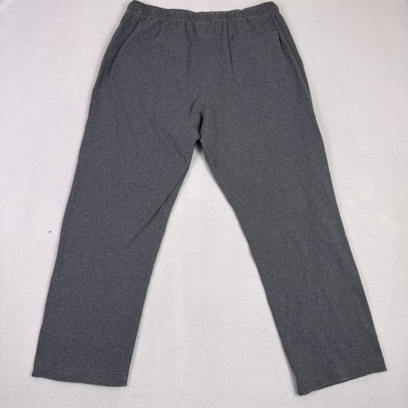 Nike Mens XXL Dark Grey Heather Open Bottom Fleece Sweatpants Pockets - Picture 8 of 8